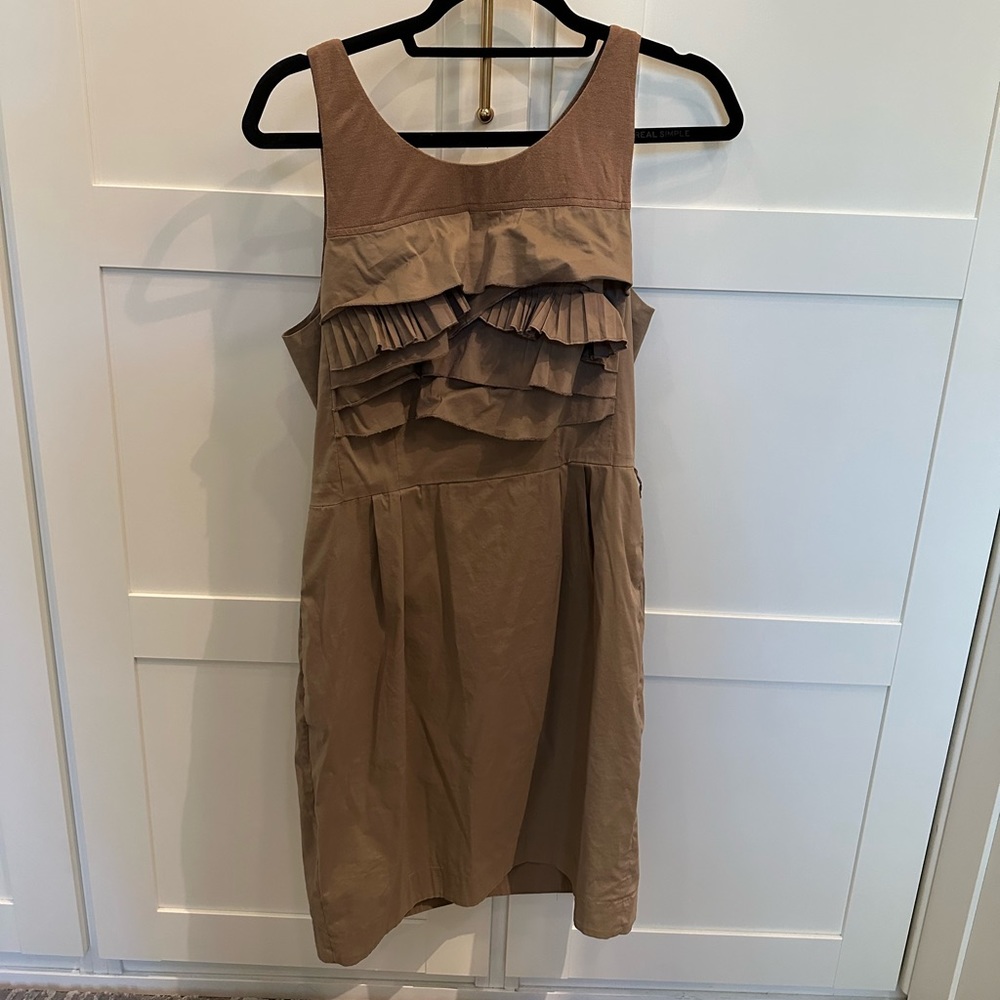 BCBG Maxazria ruffle top dress